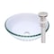 Novatto IMPONEREN Glass Vessel Bathroom Sink Set, Brushed Nickel TIS-158BN - alternate 1